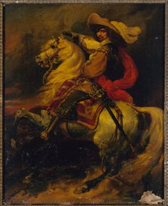 仏：フランス元帥、ランツァウ伯ヨシアス（1609-1650）の騎馬像 作： ジャン・アロー