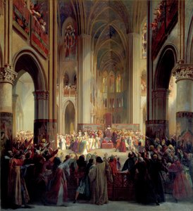 パリ国務長官、1328年、19世紀半ば。 作： Jean Alaux
