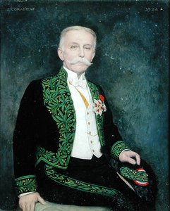 ルネ・バザンの肖像（1853-1932）1924年（キャンバスに油彩） 作： Jean Alexandre Coraboeuf