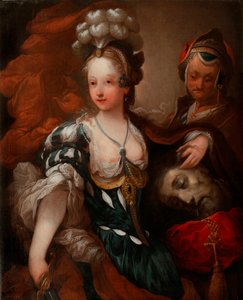 ホロフェルネスの首を持つジュディス (ホロフェルネスの首を持つジュディス) - Alexis Grimou (1678-1733) による絵画、キャンバスに油彩、18 世紀半ば (88x72 cm) - ヴィラヌフ宮殿博物館、ワルシャワ (ポーランド) 作： Jean Alexis Grimou