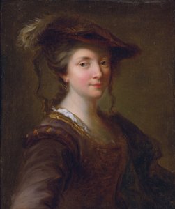 ルイーズ・ジュリー・ドゥ・マイリー＝ネスル、マイリー伯爵夫人（1710年～1751年）（マイリー・ネスル） - ルイ15世のお気に入り - アレクシス・グリムー（1678年～1733年）。油彩・キャンバス 寸法 : 57,2x48,3 cm 個人蔵 作： Jean Alexis Grimou