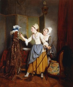 マネキンのドレッシング。ラトワレドマネキン、1835 作： Jean Alphonse Roehn