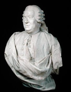 ニコラ・ボージョン（1718-86）の胸像（大理石 作： Jean Antoine (attr. to) Houdon