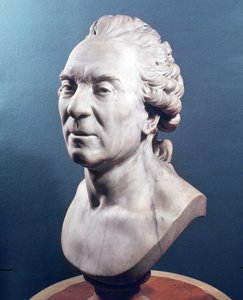 ジョルジュの胸像ルイルクレール（1707-88）コントデブッフォン、1783年頃（大理石）