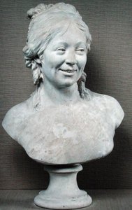 マダムフードンの胸像、1786年（石膏） 作： Jean Antoine Houdon
