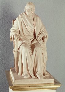 フランソワ・マリー・アルエ・ヴォルテール（1694-1778）1778（大理石） 作： Jean Antoine Houdon