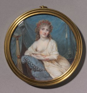 ソファーでリクライニングする女性の肖像、c。 1804年。 作： Jean Antoine Laurent