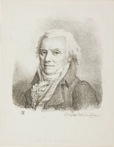 暗い布のコートを着た自画像 作： Jean Antoine Laurent