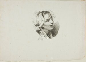 若い女の子の頭の研究 作： Jean Antoine Laurent