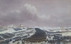 エイラウの戦い 1807年2月8日 （水彩・紙