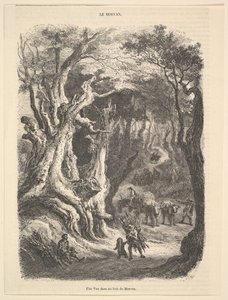 モルヴァンの森の眺め、1837-66年。 作： Jean Antoine Watteau
