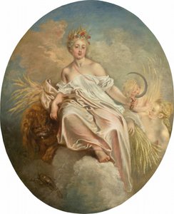 Ceres Summer、c。 17171718. 作： Jean Antoine Watteau