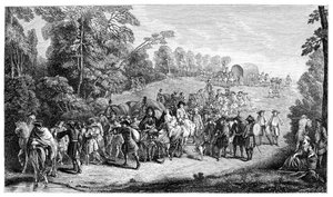 歩兵行進、1885年。 作： Jean Antoine Watteau