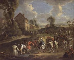進撃の歩兵 作： Jean Antoine Watteau