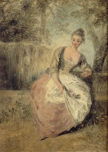 心配するカマキリ、1716-1720 作： Jean Antoine Watteau