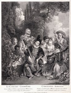 ルコンサートシャンペトル、1735 作： Jean Antoine Watteau