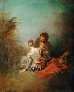 Le Faux Pas誤った前進 作： Jean Antoine Watteau