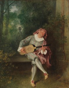 メズタン、c.1718-20（キャンバスに油彩） 作： Jean Antoine Watteau