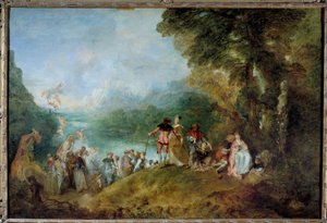 キュテラ島への巡礼（キュテラ島への乗船） 作： Jean Antoine Watteau