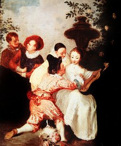 語り手のための研究（182573も参照） 作： Jean Antoine Watteau