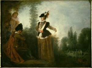 冒険、c.1712 作： Jean Antoine Watteau
