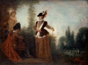 冒険、c1717 作： Jean Antoine Watteau