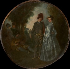カスケード 作： Jean Antoine Watteau