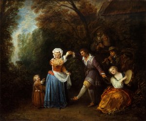 カントリー・ダンス 作： Jean-Antoine Watteau