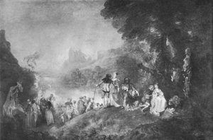 Cytherea島への乗船、1717、1912 作： Jean Antoine Watteau