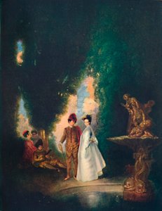 噴水、18世紀、1911 作： Jean Antoine Watteau