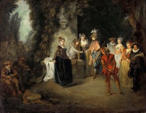 1716年以降のフレンチコメディ 作： Jean Antoine Watteau