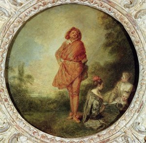 誇り高き男、1715 作： Jean Antoine Watteau