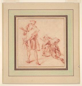 2人の新兵 作： Jean Antoine Watteau