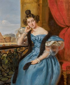 エカテリーナニコラエフナメッシュチェルスカヤの肖像、カラムジナ1806〜1867年、1835年。 作： Jean Auguste Bard