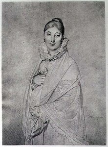 ある女性の肖像 作： Jean Auguste Dominique (after) Ingres