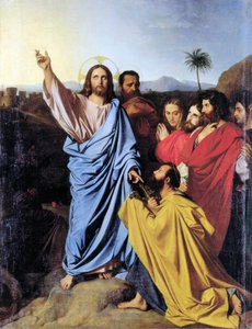 ジャン・オーギュスト・ドミニク・イングレス「聖ペテロへの鍵の配達」 作： Jean Auguste Dominique Ingres