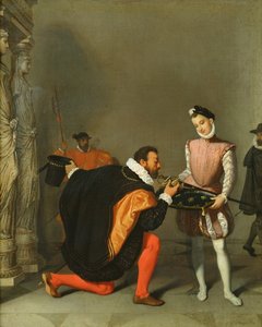 ドンペドロデトレド（1484-1553）ヘンリー4世の剣にキスをする（1553-1610）1819 作： Jean Auguste Dominique Ingres