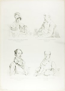 4 人の家族の肖像画 作： Jean Auguste Dominique Ingres