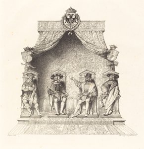 ブザンソンの 4 つの治安判事 作： Jean Auguste Dominique Ingres