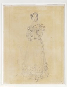 フランソワーズ・ルブラン、ジャック＝ルイの妻、エリサの秘書... 作： ジャン・オーギュスト・ドミニク・アングル