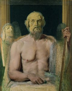 ホーマー、ホーマーの神格化のための研究、1826年から27年 作： Jean Auguste Dominique Ingres