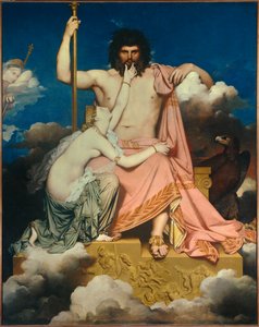 ジュピターとテティス ジャン・オーギュスト・ドミニク・アングル（1780-1867）の絵画 1811年 日。3,2x2,6 m エクス・アン・プロヴァンス、グラネ美術館 作： Jean Auguste Dominique Ingres