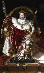ナポレオン1世、帝国王位、1806年 作： Jean Auguste Dominique Ingres
