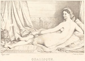 オダリスク 作： Jean Auguste Dominique Ingres