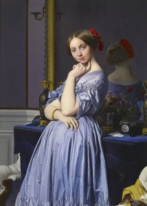 オッソンヴィル伯爵夫人の肖像 作： ジャン・オーギュスト・ドミニク・アングル
