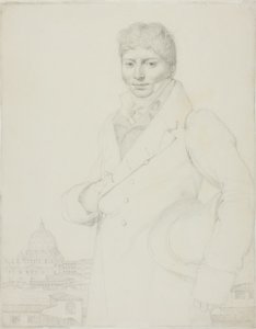 ジャン＝ルイ・ロバンの肖像 作： Jean Auguste Dominique Ingres