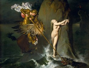ルッジェーロレスキューアンジェリカ 作： Jean Auguste Dominique Ingres