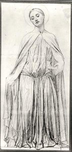 セントアデレード、1842年（グラファイト） 作： Jean Auguste Dominique Ingres