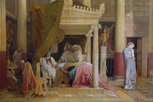Jean Auguste Dominique Ingres (1780-1867) による Stratonice または Antiochus の病気