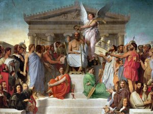 ホーマーの神格化 作： Jean Auguste Dominique Ingres